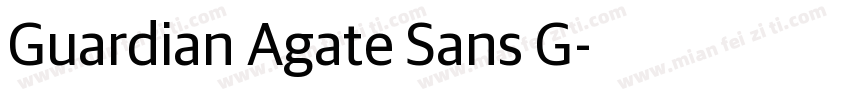 Guardian Agate Sans G字体转换
